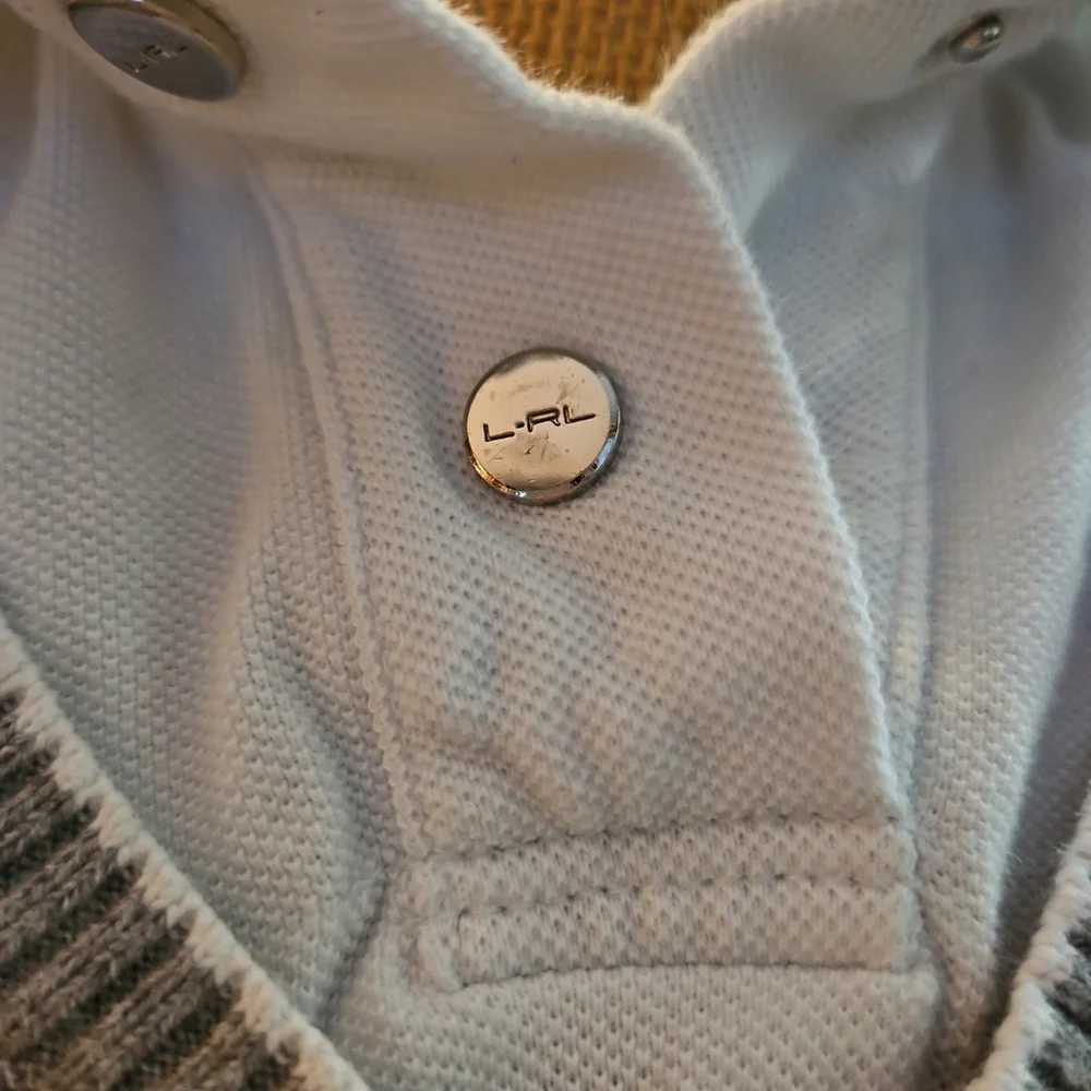 Lauren Ralph Lauren Gray Cableknit 2 Layer Sweater Sz Sm